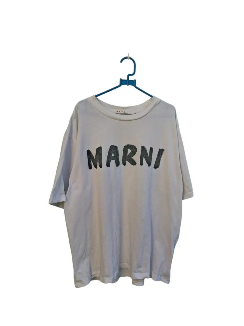 Marni font tshirt white photo 1