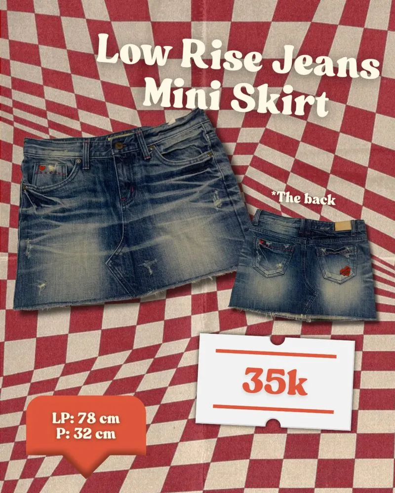Low Rise Jeans Mini Skirt photo 1