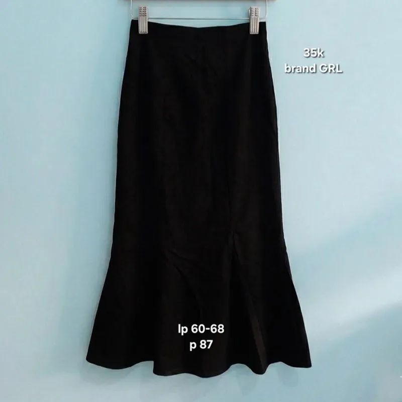 Rok duyung mermaid skirt brand GRL hitam photo 1