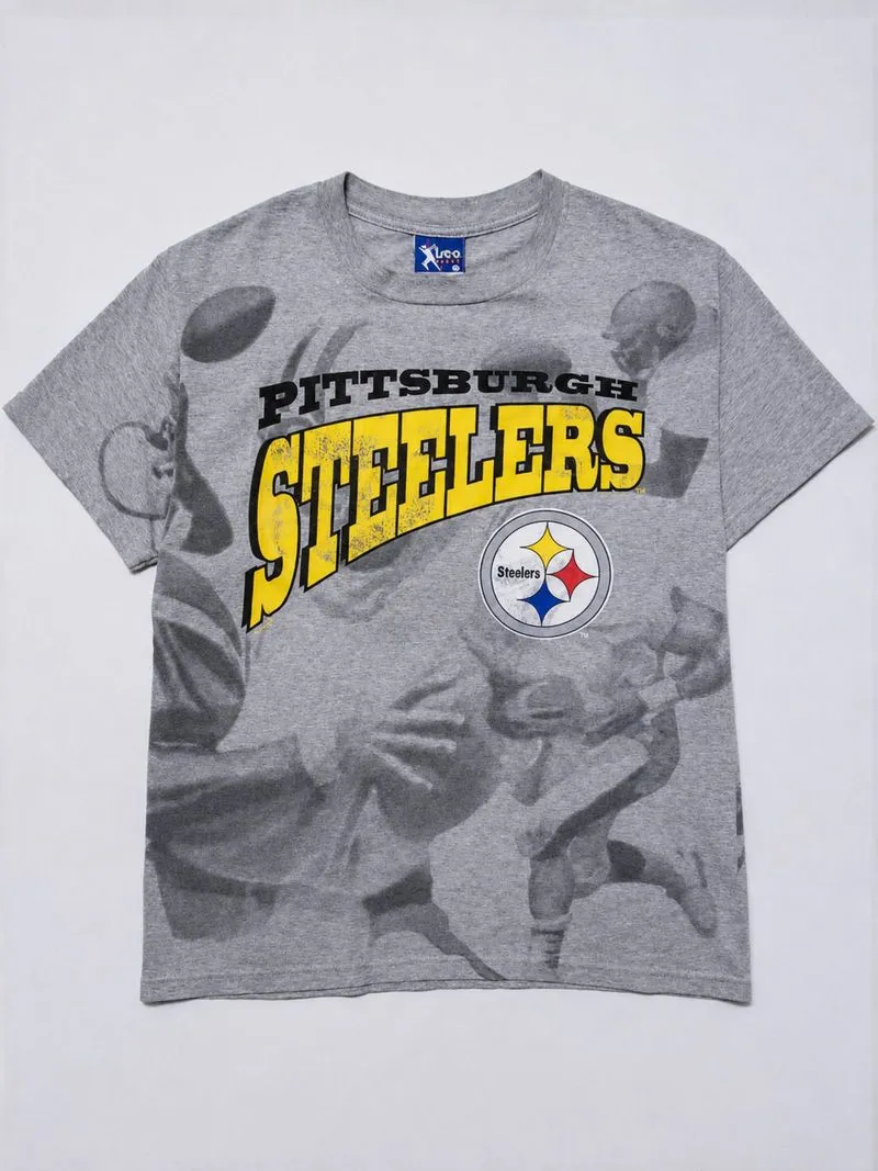 90s Vintage Pittsburgh Steelers Aop Nfl 
Lee Sport Nutmeg photo 1