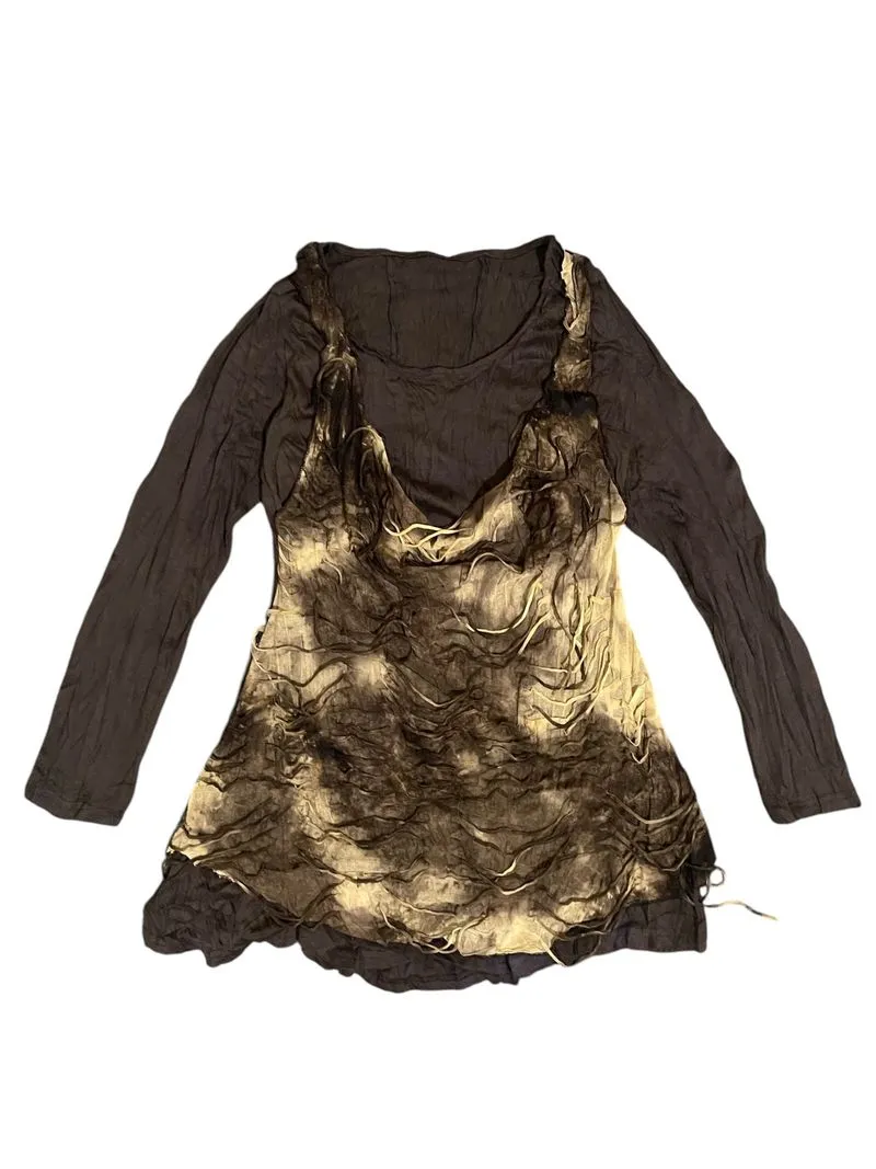 Y2K Japanese Distressed Grunge Longsleeve photo 1