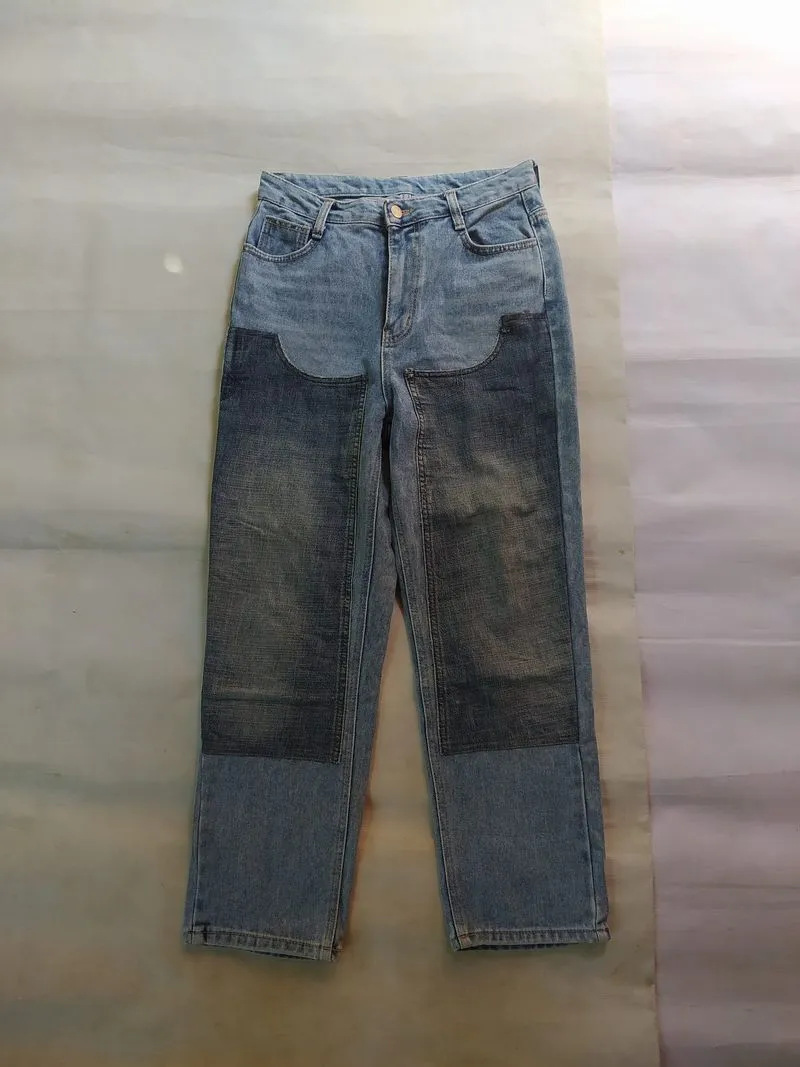 Rework Double Knee Blue Jeans photo 1