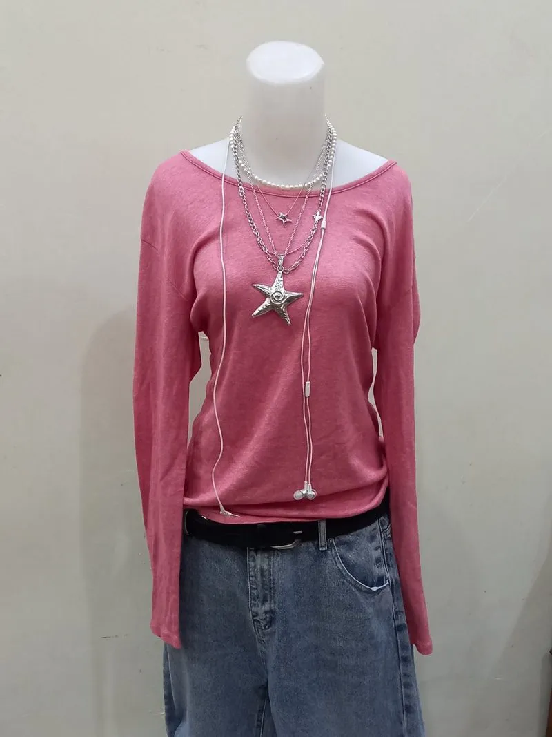 Vintage Pink Longsleeve Tee photo 1