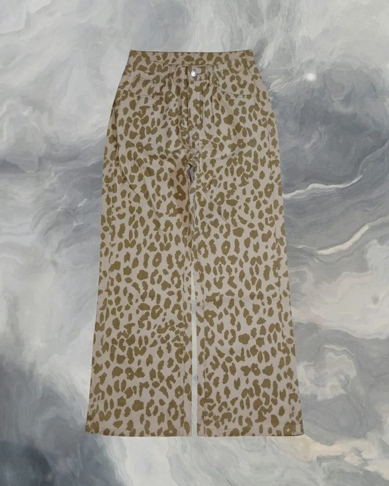 Celana Baggy Motif Leopard Pants Gombrong SHEIN photo 1