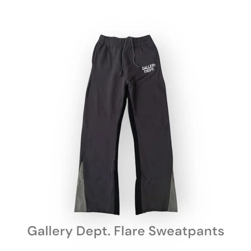 Gallery Dept Streetwear Y2K Sweatpants & Joggers Pria black gray photo 1