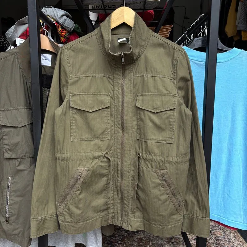 J Crew Army Military Parka Olive Green Jacket photo 1