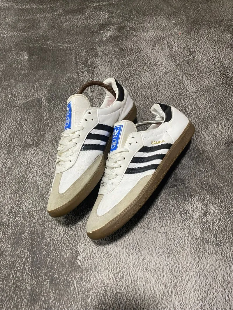 Adidas samba og white black gum photo 1
