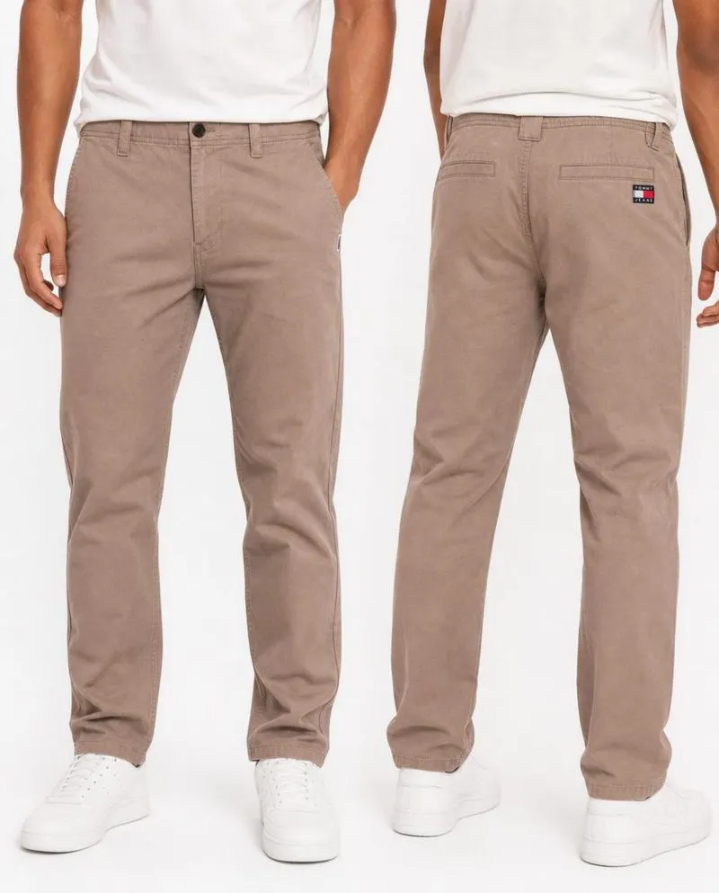 Tommy Jeans Men's TJ1987 Modern Tapered Cream Chinos 34 photo 1