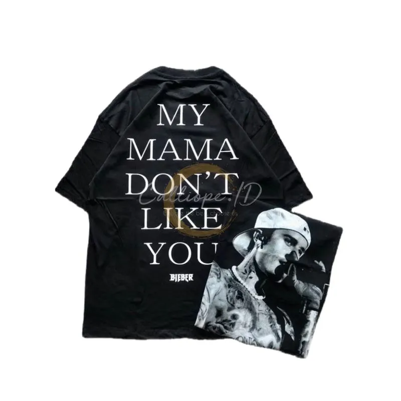Pull & Bear Grunge Indie T-shirt Wanita black photo 1