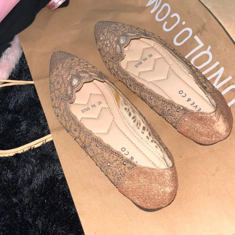 flat shoes glitter  photo 1