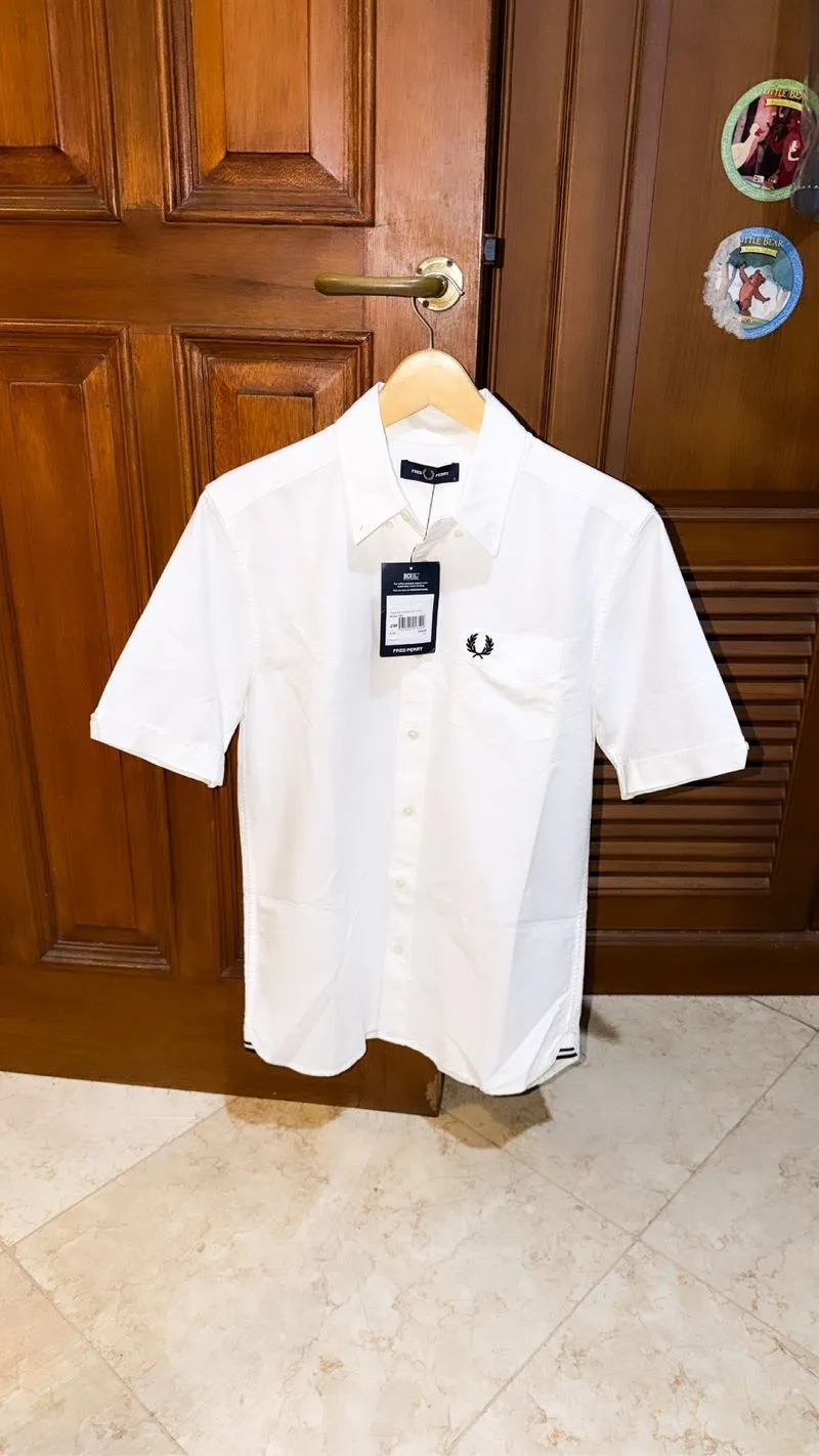 Fred Perry Oxford White Shirt BNWT Kemeja Putih size S photo 1