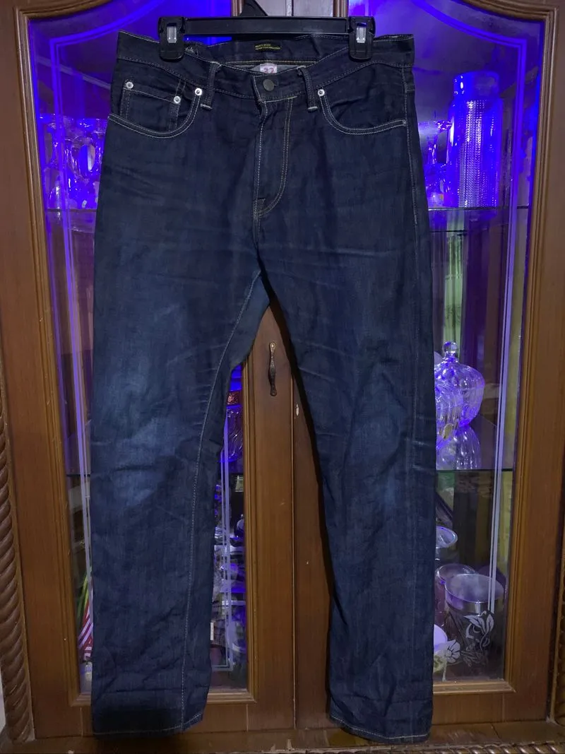 Raw denim bespoke jeans lab super tebal kaku photo 1