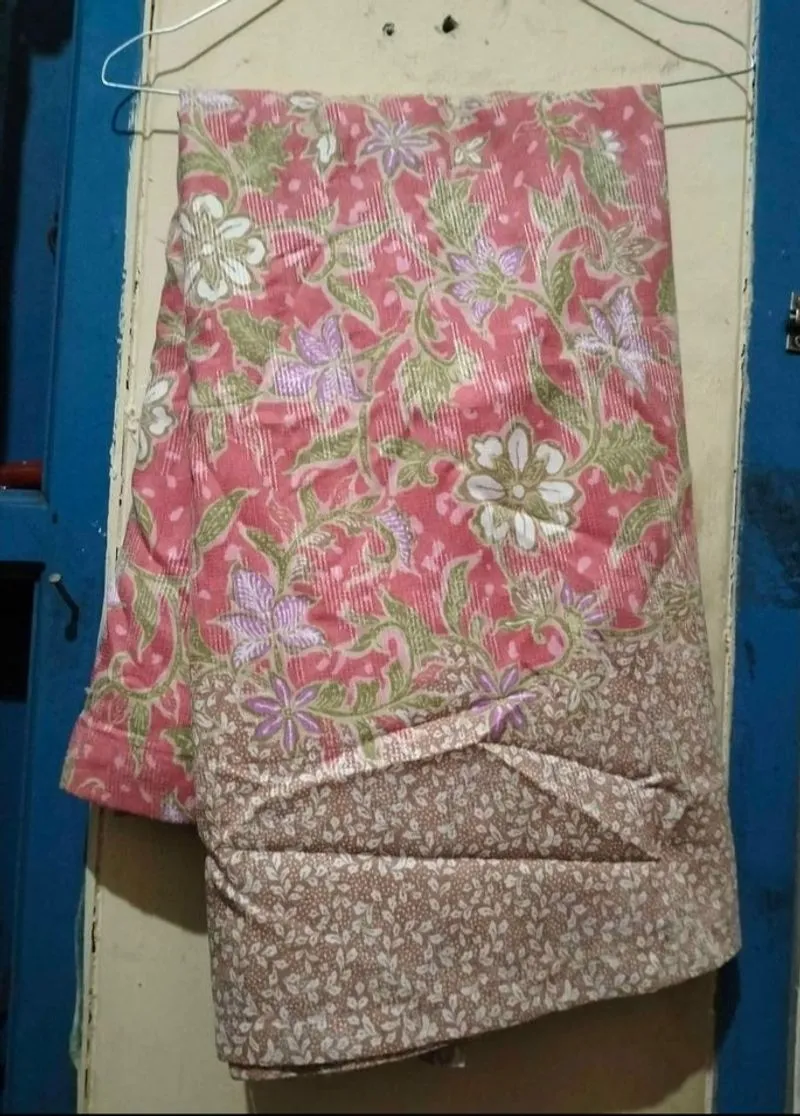 Batik Playsuit Wanita pink photo 1