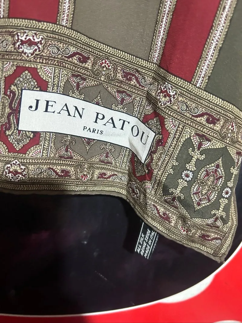 jean patou paris silk scarf  photo 1