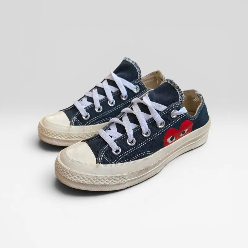 Sepatu CONVERSE X CDG PLAY LOW BIG HEART BLACK photo 1