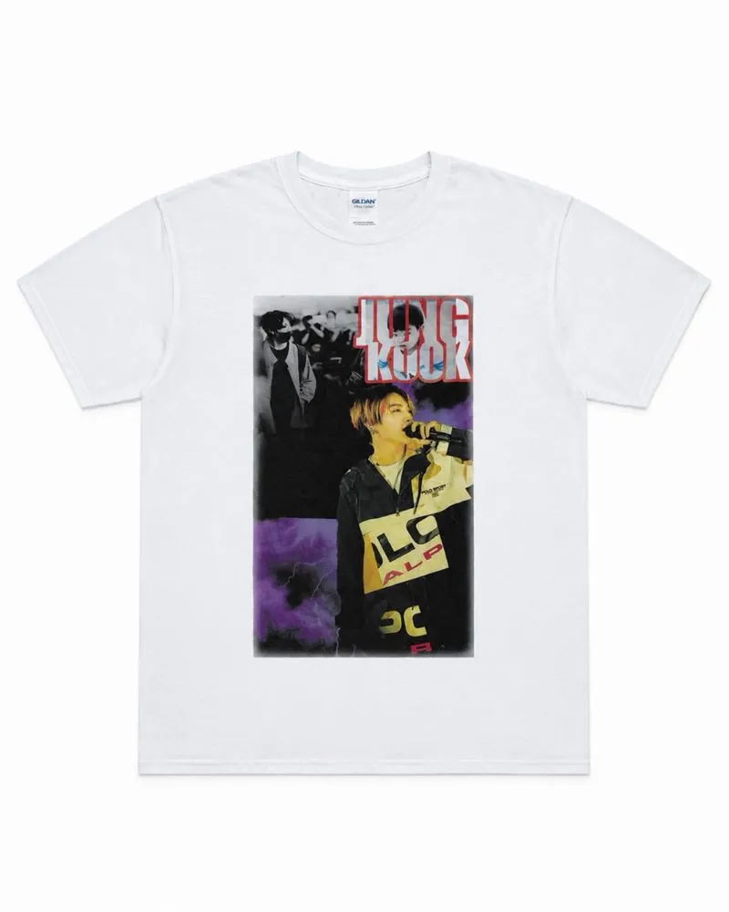 Jungkook BTS Vintage Bootleg Concert Collage Graphic Tee photo 1