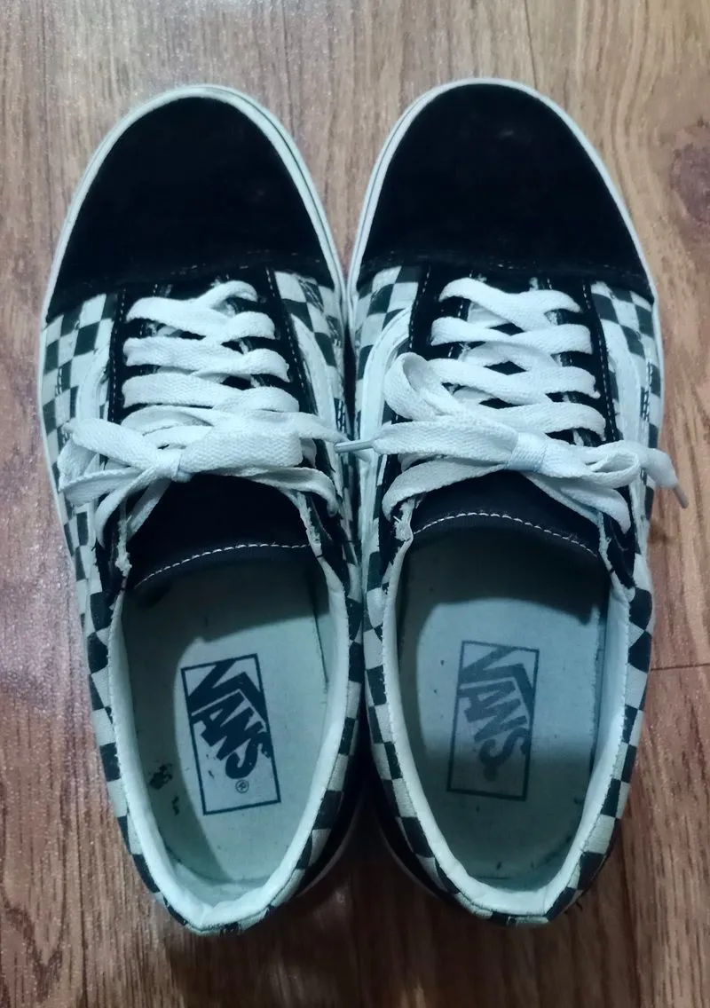 Vans checkerboard OS free kaos kaki photo 1
