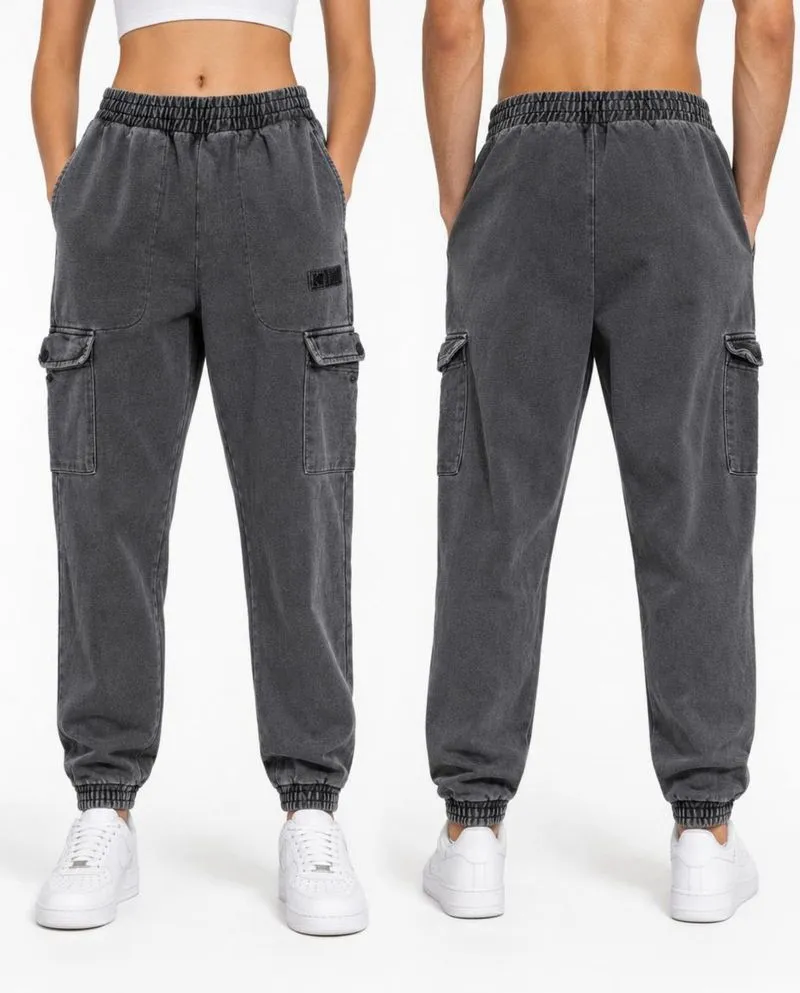 Kodak Kodacolor Men's Washed Knit Cargo Jogger Pants 30 photo 1