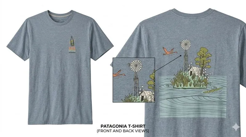 Patagonia SOS Save Our Seeds Pigeon Blue Size S fit M photo 1