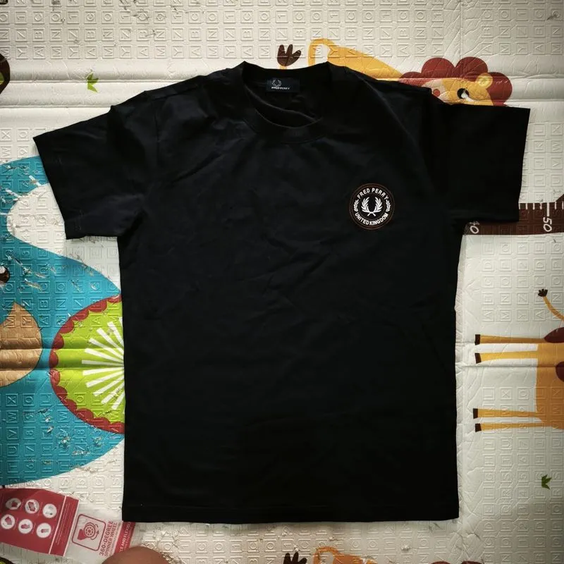 kaos fred perry united kingdom hitam photo 1