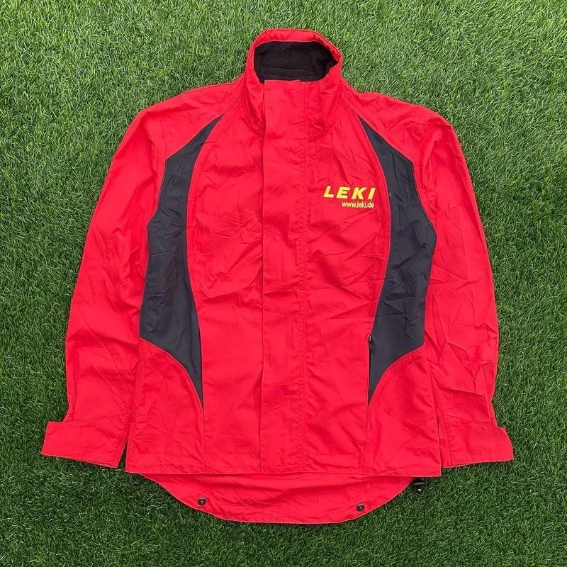 Sportswear Casual Windbreaker Pria red black photo 1