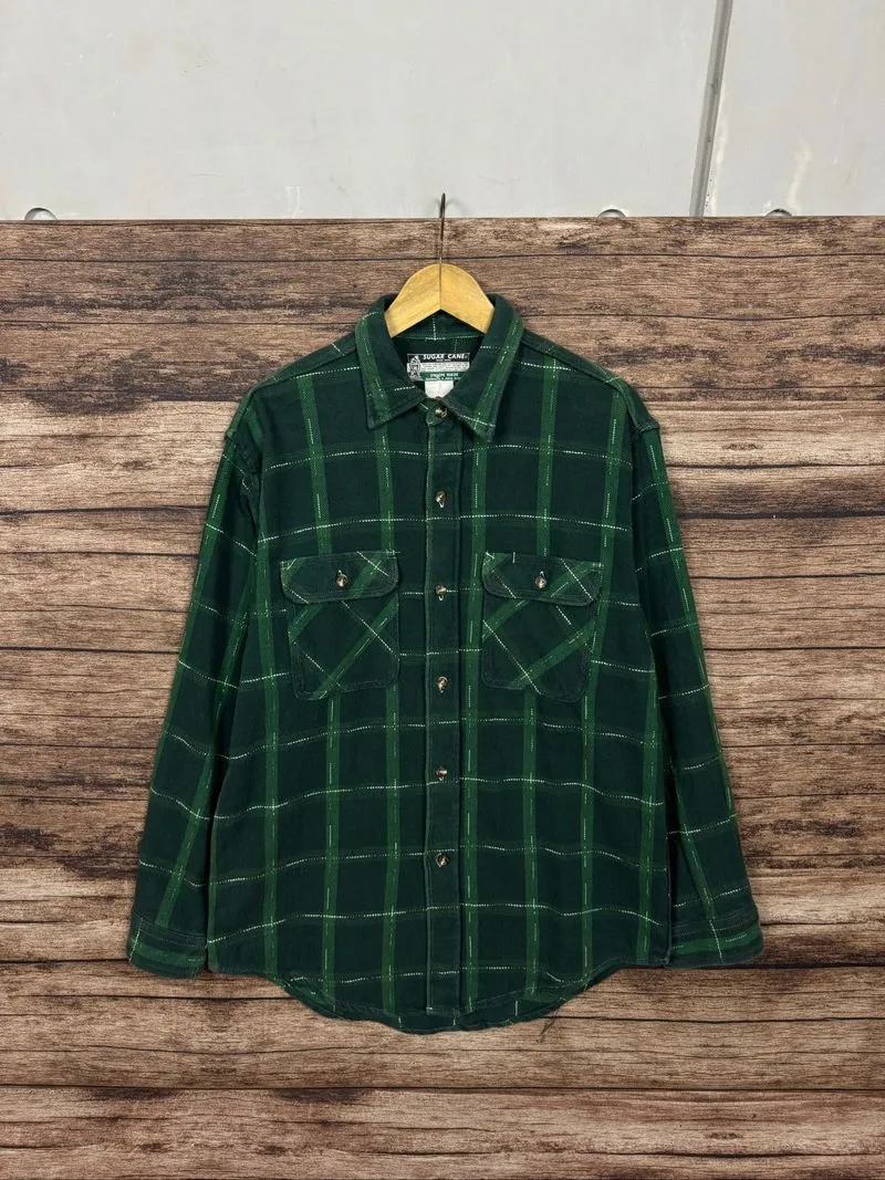 sugar cane toyo enterprise heavyweight flannel shirt #JLFL32 photo 1
