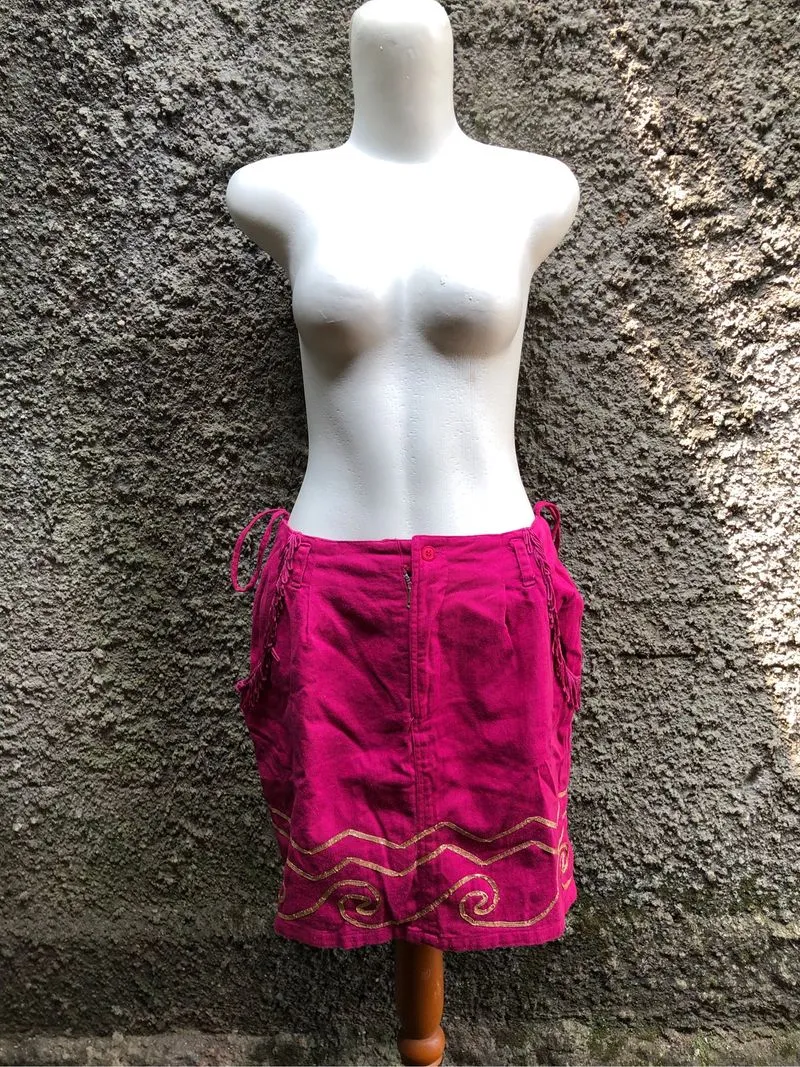 pink fuschia unique skirt  photo 1