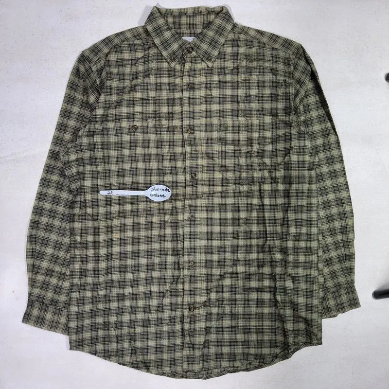 CARHARTT flannel shirt  hijau size L photo 1