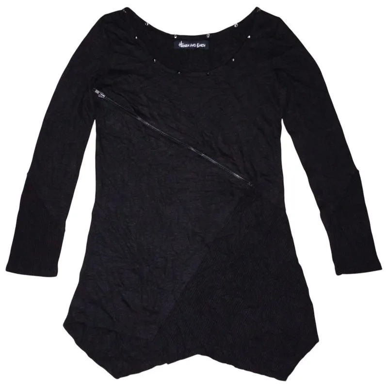 Y2k Heaven And Earth Studded Long Sleeve T Shirt photo 1