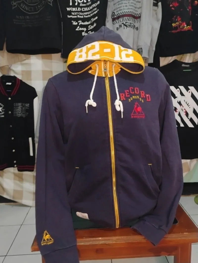 Hoodie full Zipper Le Coq Sportif embossed timbul photo 1