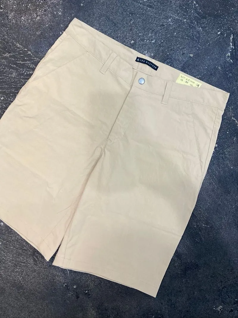 Lad Weather Chino Stretch Short Pants Beige Unisex photo 1