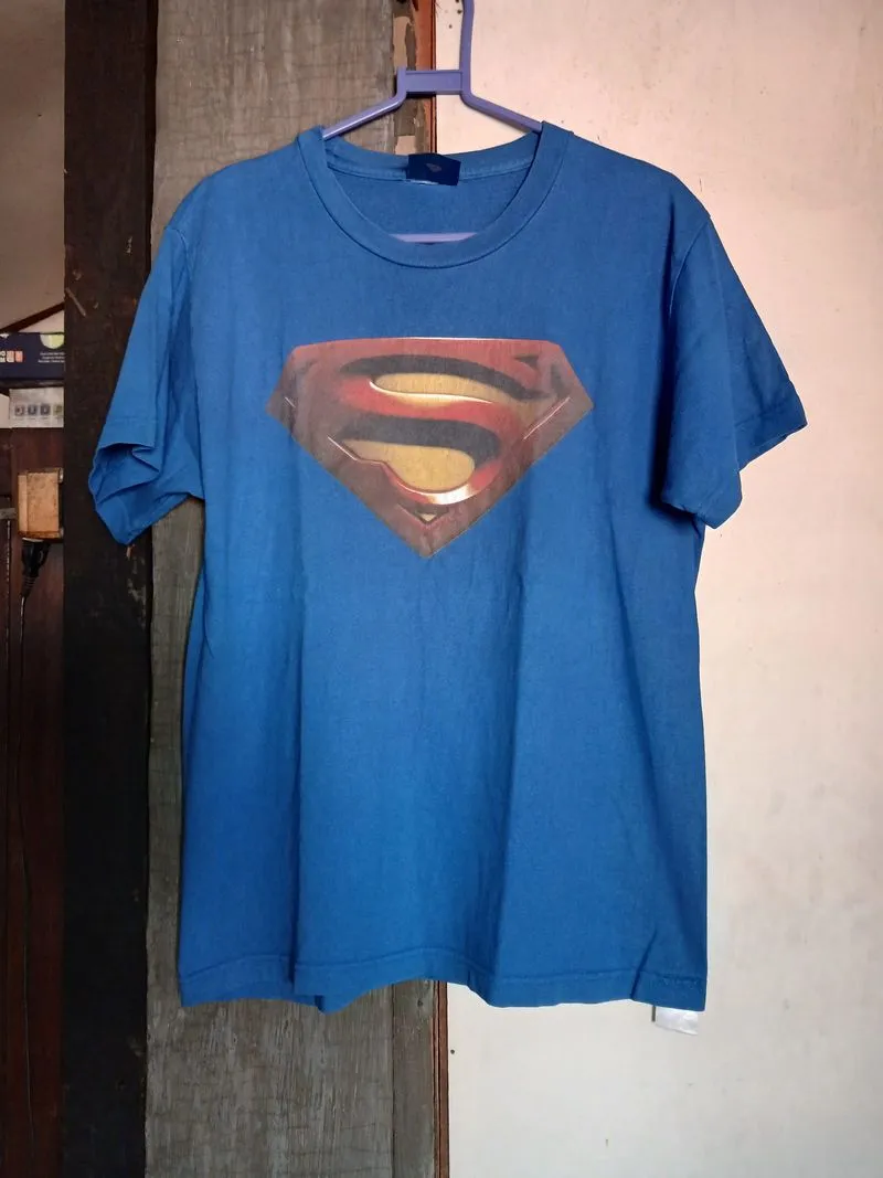 Kaos superhero anime kartun SUPERMAN x toyota prius size M  photo 1