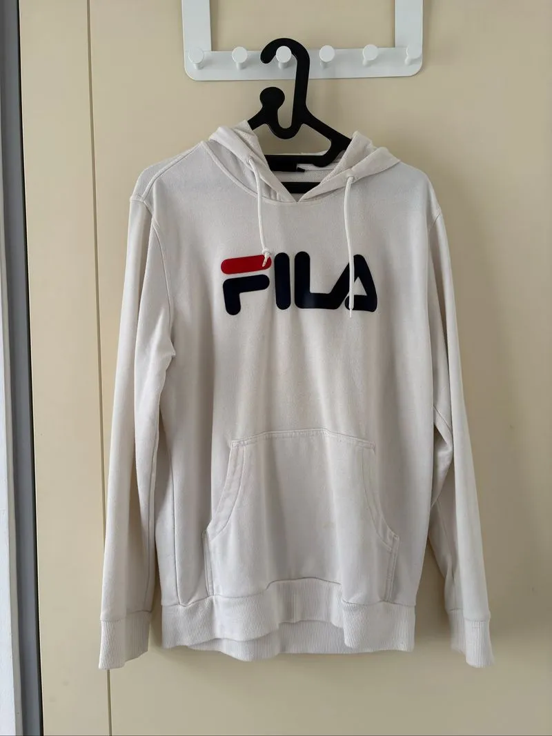 Fila hoodie putih photo 1