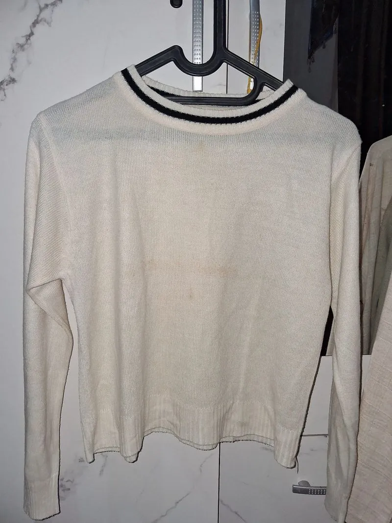 🤍 Sweater Rajut Broken White photo 1