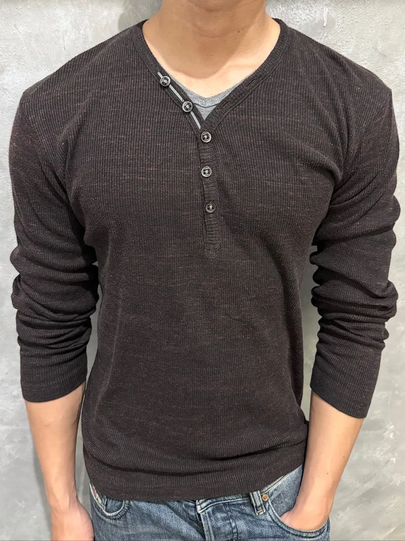 Vintage Y2K Henley Shirt Damon Salvatore photo 1