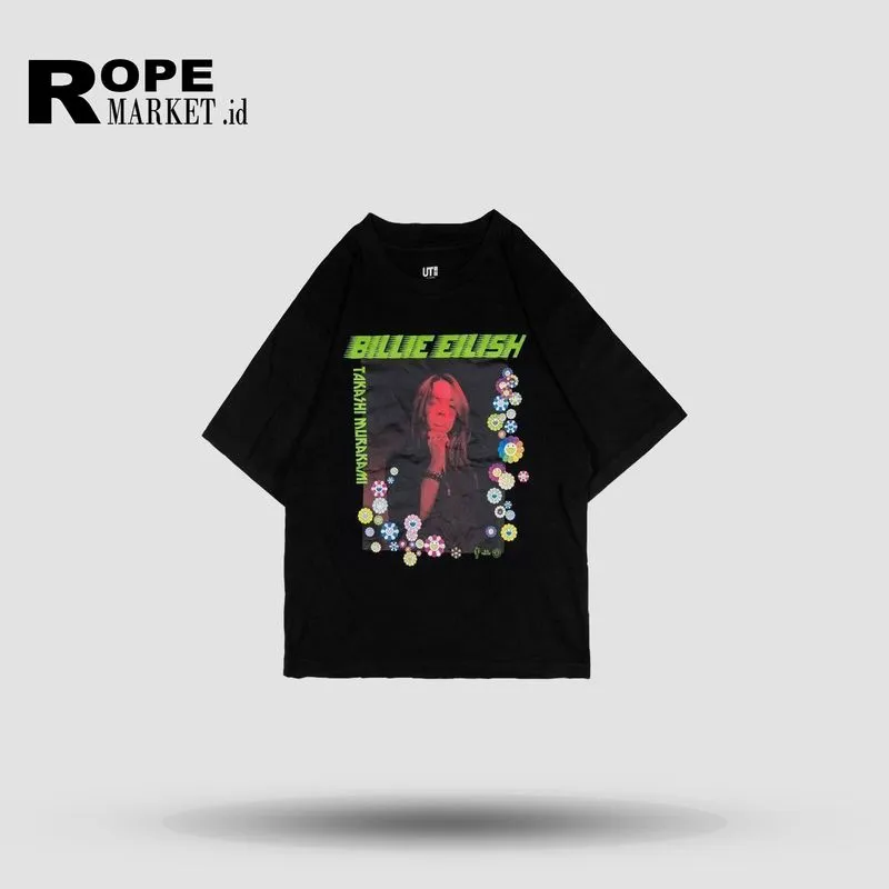 Tshirt Kaos Band BILLIE EILISH x Takashi murakami photo 1