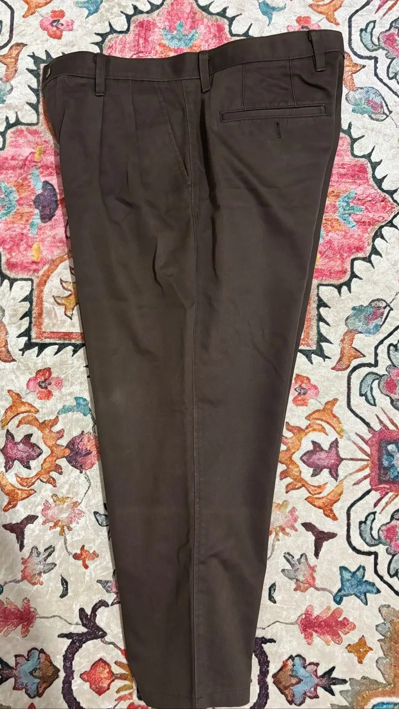 Uniqlo barrel pants brown photo 1