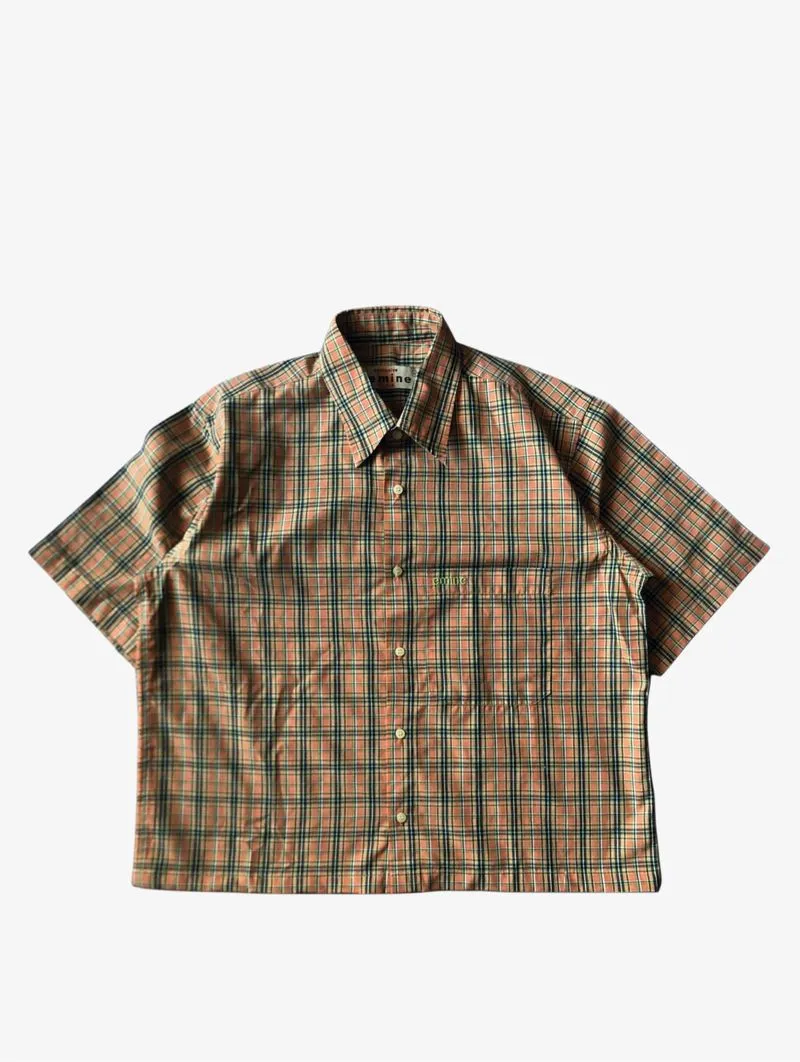 Boxy Shirt Short Sleeve plaid by emine photo 1