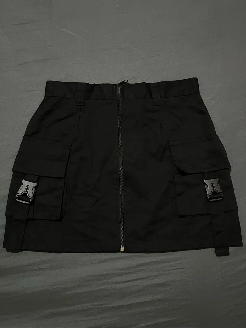 Black Cargo Skirt photo 1