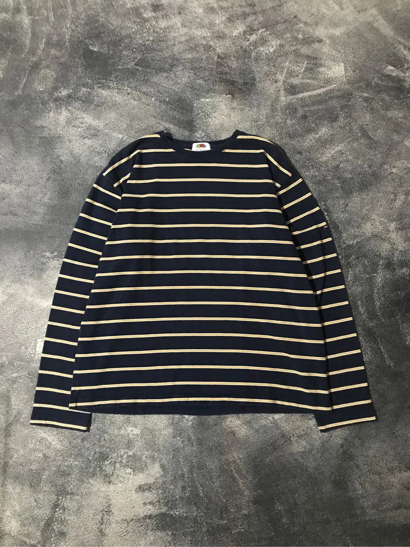 FRUIT OF THE LOOM STRIPED LONGSLEEVE T-SHIRT SECOND photo 1