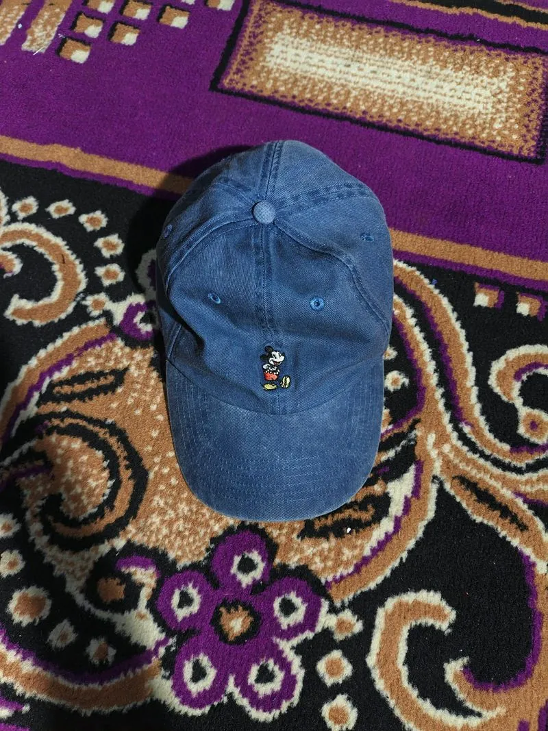 Disney parks Hat Cap Blue Mickey Mouse Strap Back
 photo 1
