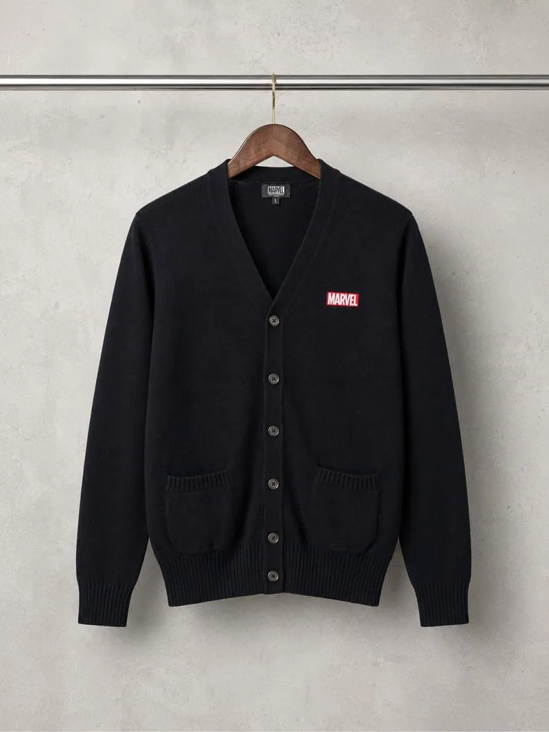 Marvel Knit Cardigan Rajut Pria photo 1