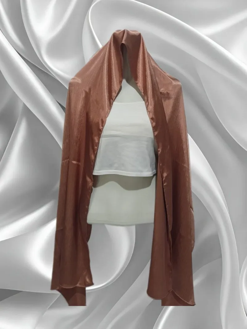 NEW | HIJAB PASHMINA SILK | BRONZE GOLD photo 1
