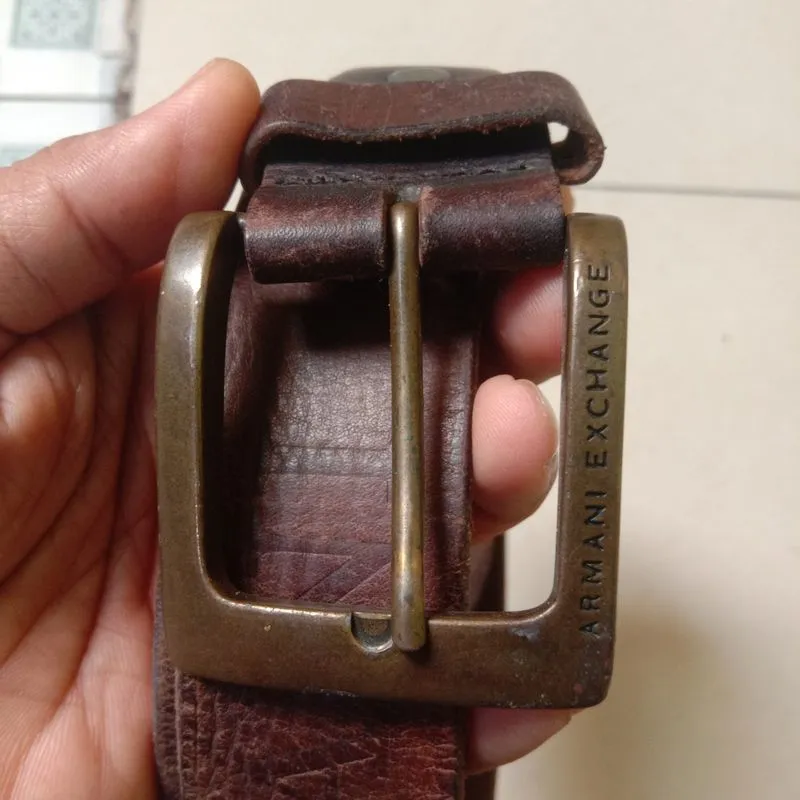 Gesper Ikat Pinggang Armani Exchange Kulit Original Leather photo 1