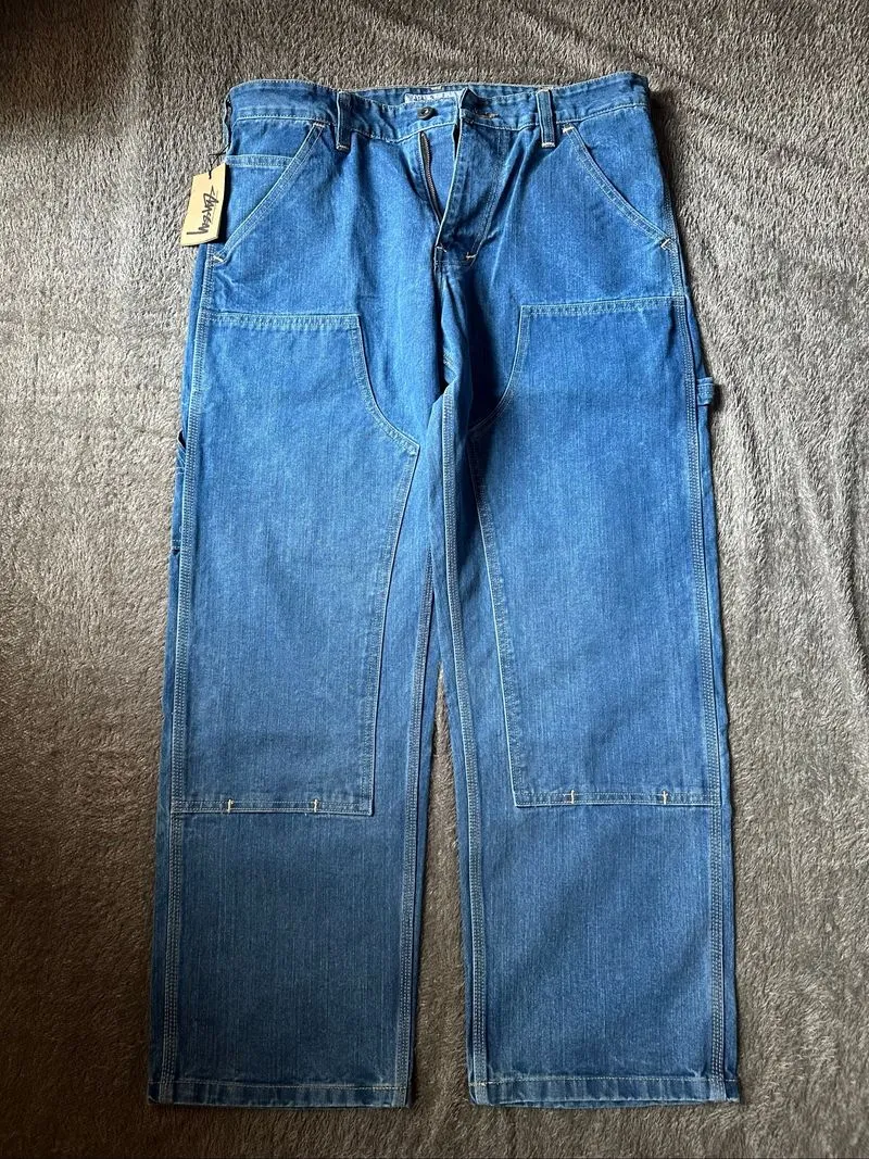 daubleknee carpenter loose big ol stussy jeans photo 1