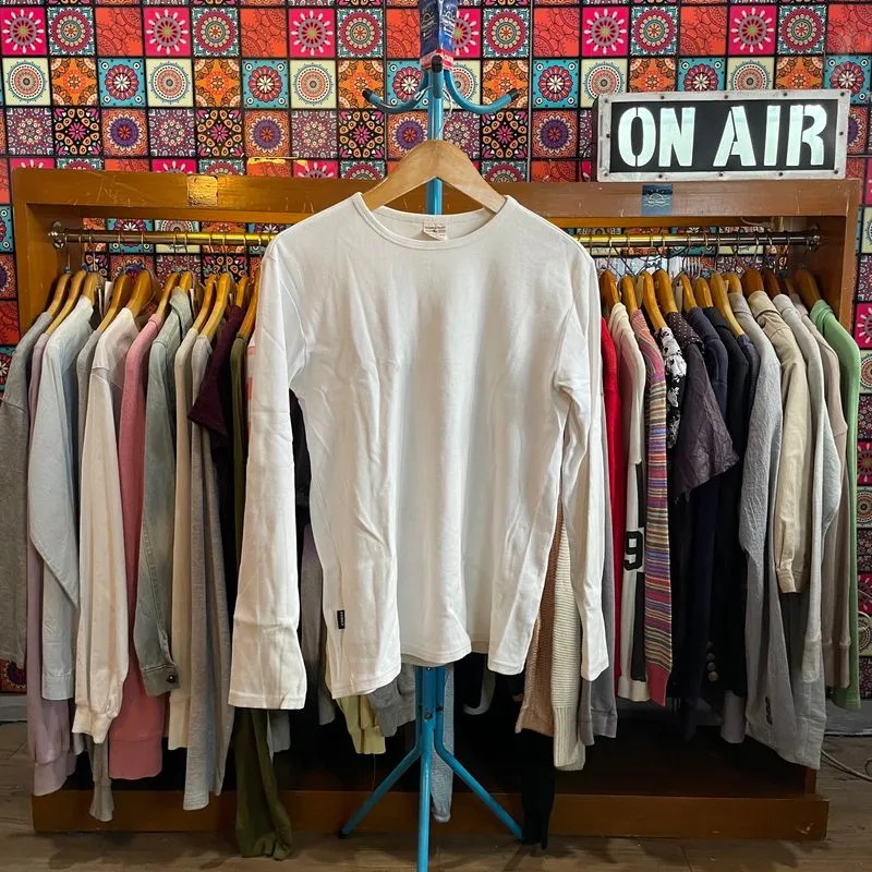 Avirex U.S.A. Ribbed Long Sleeve T-Shirt White photo 1
