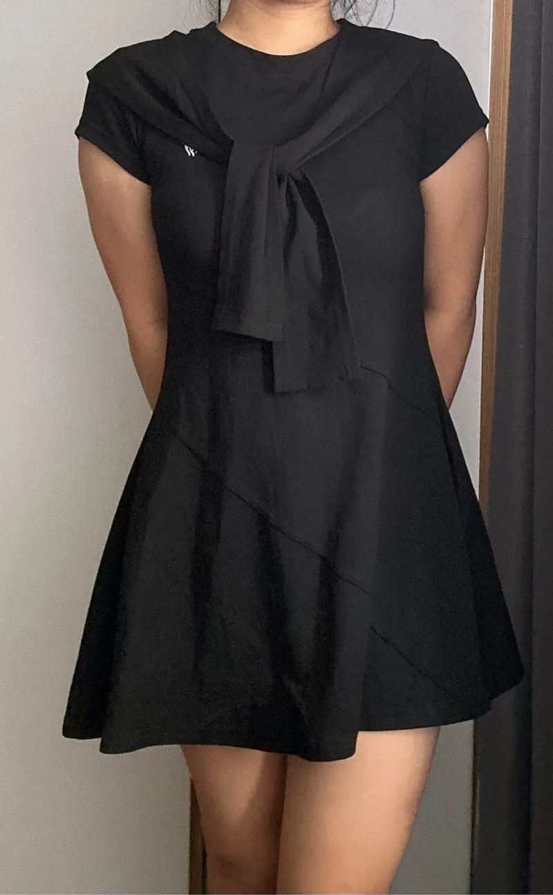 Mini dress hitam polo preloved photo 1