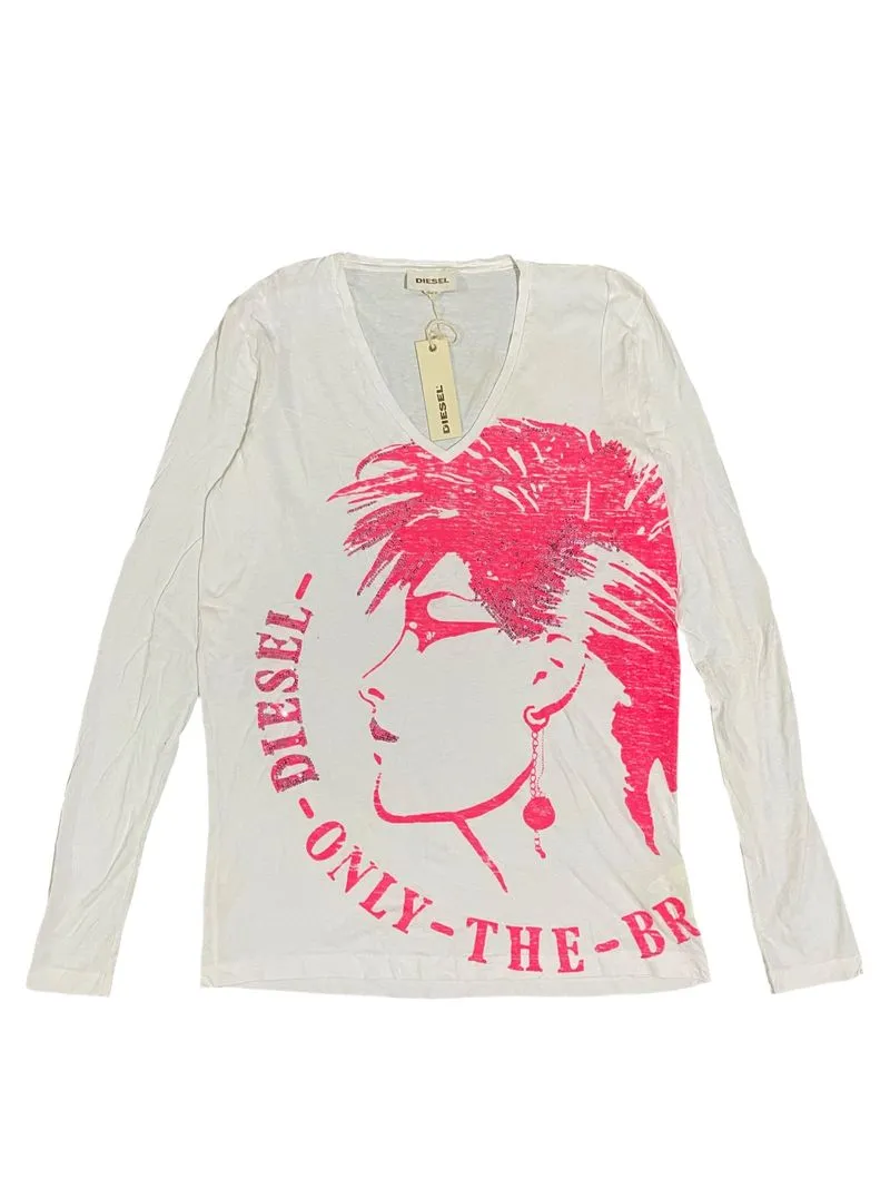 Y2K Diesel Punk Mohawk Girl V Neck Longsleeve photo 1