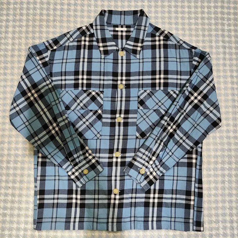 Kemeja flannel pria lengan panjang GU by Uniqlo size L cakep photo 1