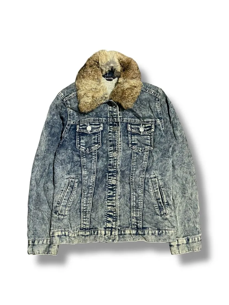 Sorridere Fur Denim Jacket photo 1